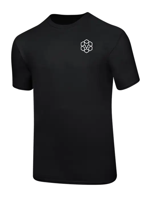Ring Spun Jet Black 4.5 oz T-Shirt w/Icon Logo