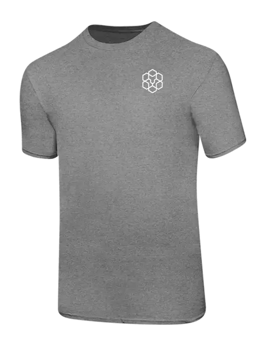 Ring Spun Light Heather Grey 4.5 oz T-Shirt w/Icon Logo