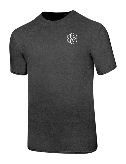 Ring Spun Dark Heather Grey 4.5 oz T-Shirt w/Icon Logo