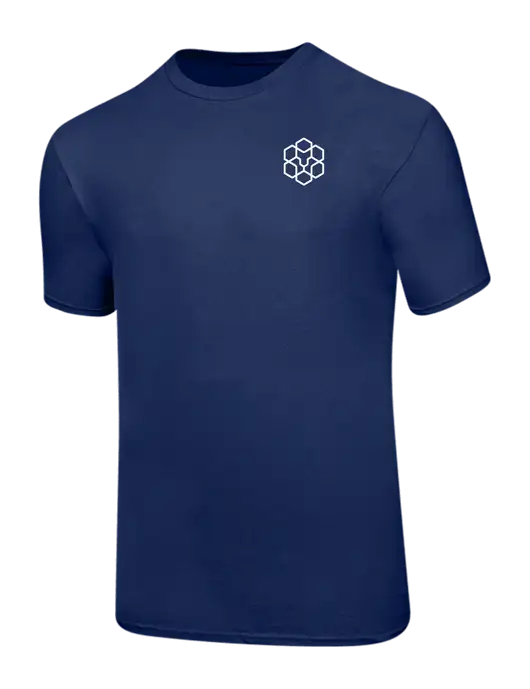 Ring Spun Navy 4.5 oz T-Shirt w/Icon Logo