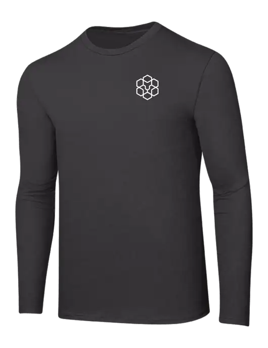 Ring Spun Charcoal 4.5 oz Long Sleeve T-Shirt w/Icon Logo