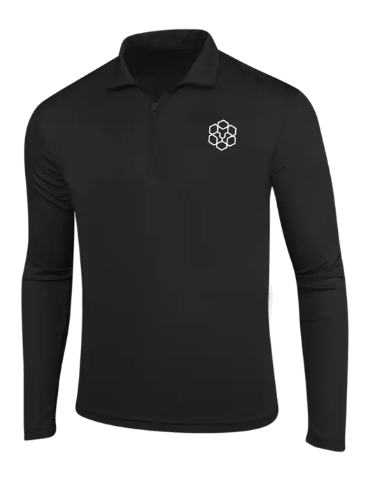Black PosiCharge Competitor 1/4 Zip Pullover w/Icon Logo