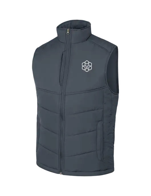 Dark Slate/Black Puffy Vest w/Icon Logo