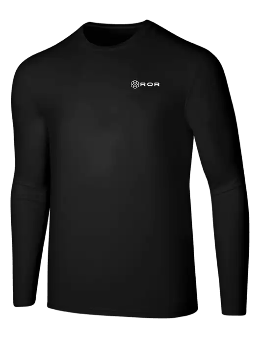 Seriously Soft Black Long Sleeve T-Shirt w/ROR Logo