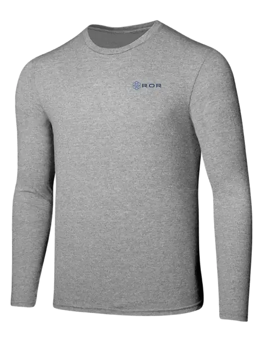 Seriously Soft Light Heathered Grey Long Sleeve T-Shirt w/ROR Logo