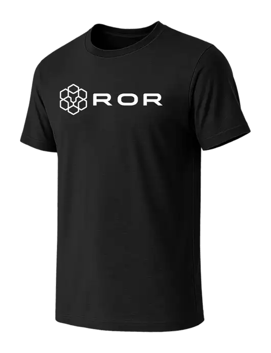 BELLA+CANVAS Black CVC Short Sleeve Tee w/ROR Logo