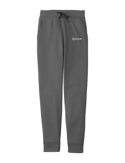 Sport-Wick Dark Grey Fleece Jogger w/ROR Logo