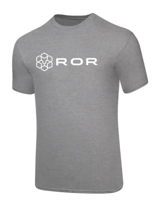 Core Blend Medium Grey Heather T-Shirt w/ROR Logo