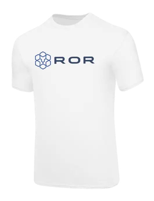 Core Blend White T-Shirt w/ROR Logo